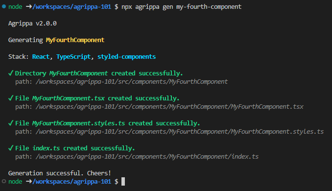 MyFourthComponent output