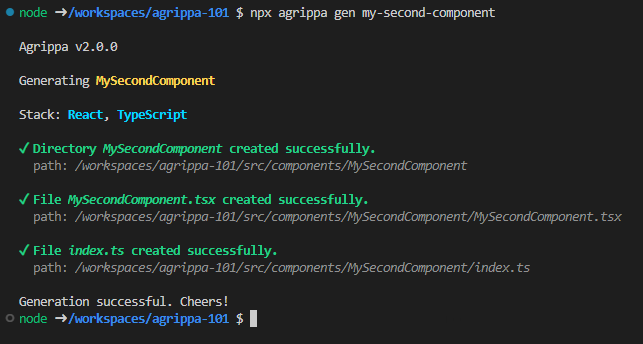 MySecondComponent output